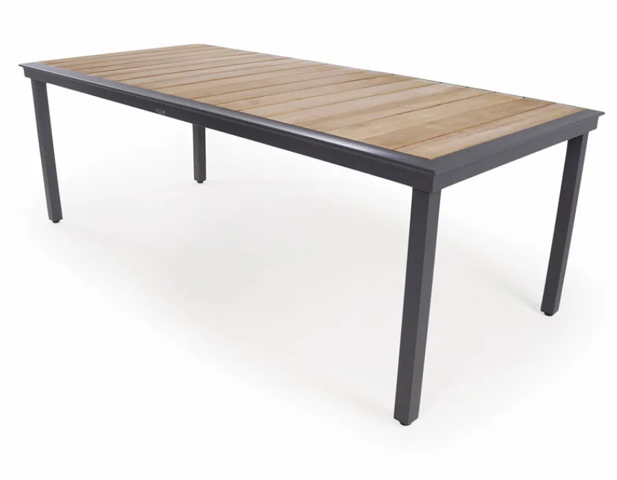 Havemøbelland DaneLine Eva Teak Havemøbelsæt - 102x219 cm - Grå
