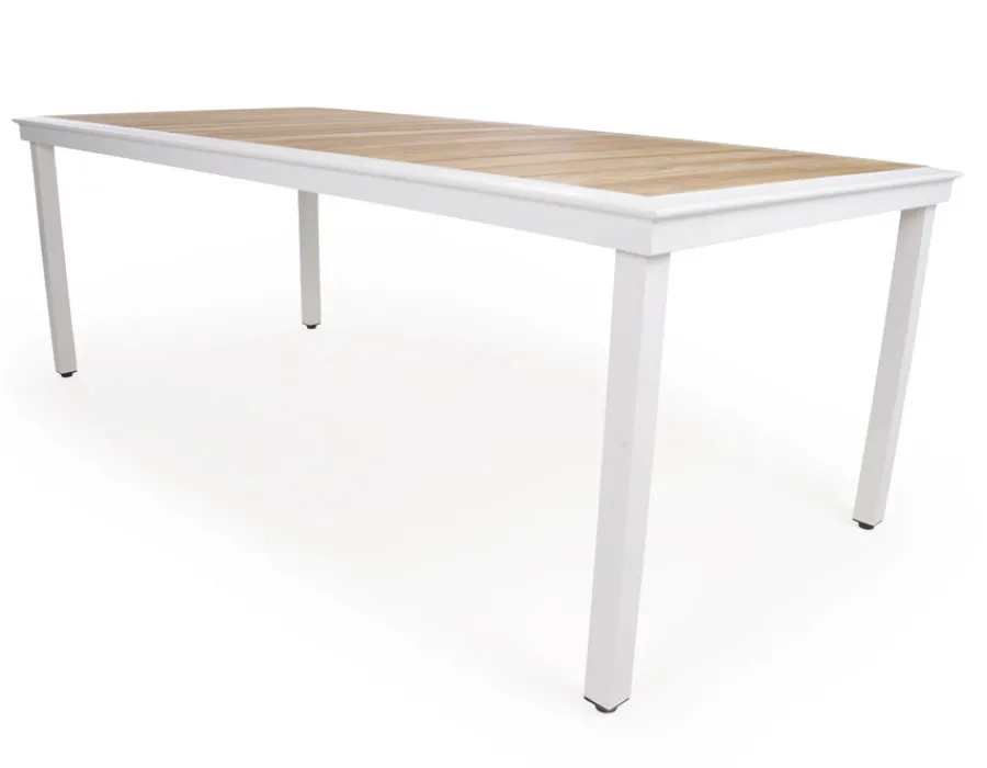Havemøbelland DaneLine Eva Teak Havemøbelsæt - 102x219 cm - Hvid