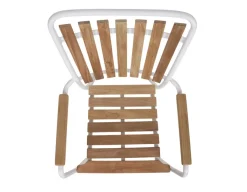 Havemøbelland DaneLine Eva Teak Havemøbelsæt - 102x219 cm - Hvid