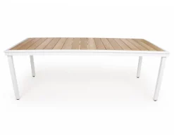Havemøbelland DaneLine Eva Teak Havemøbelsæt - 102x219 cm - Hvid