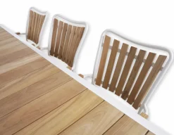 Havemøbelland DaneLine Eva Teak Havemøbelsæt - 102x219 cm - Hvid