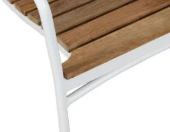 Havemøbelland DaneLine Eva Teak Havemøbelsæt - 102x219 cm - Hvid