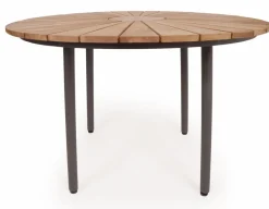 Havemøbelland DaneLine Eva Teak Havemøbelsæt - Ø110 cm - Grå