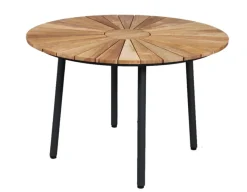 Havemøbelland DaneLine Eva Teak Havemøbelsæt - Ø110 cm - Grå