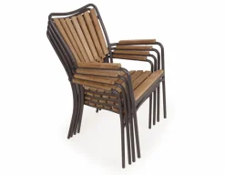 Havemøbelland DaneLine Eva Teak Havemøbelsæt - Ø130 cm - Grå