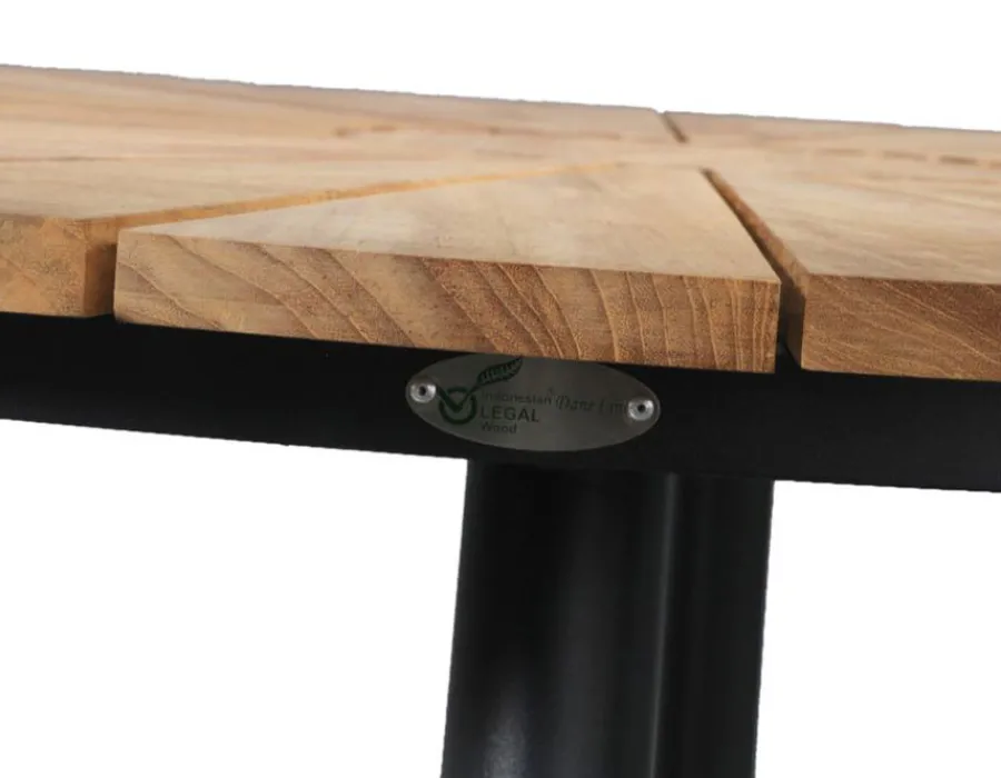 Havemøbelland DaneLine Eva Teak Havemøbelsæt - Ø130 cm - Grå