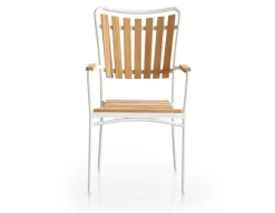 Havemøbelland DaneLine Eva Teak Havemøbelsæt - Ø130 cm - Hvid