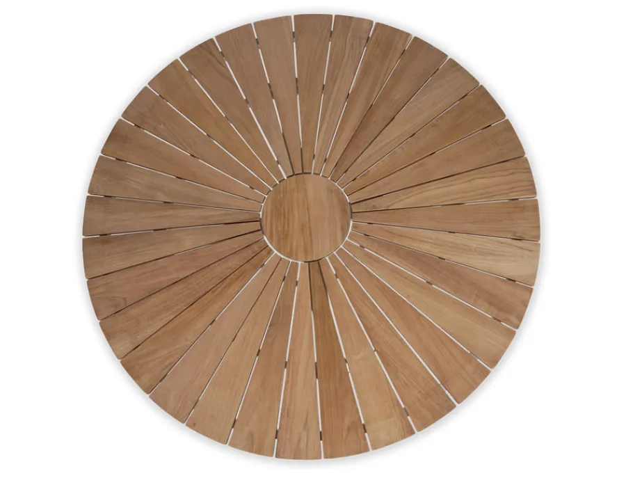 Havemøbelland DaneLine Eva Teak Havemøbelsæt - Ø130 cm - Hvid