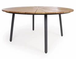 Havemøbelland DaneLine Eva Teak Havemøbelsæt - Ø150 cm - Grå