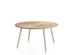Havemøbelland DaneLine Eva Teak Havemøbelsæt - Ø150 cm - Latte