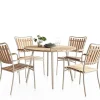Havemøbelland DaneLine Eva Teak Havemøbelsæt - Ø110 cm - Latte