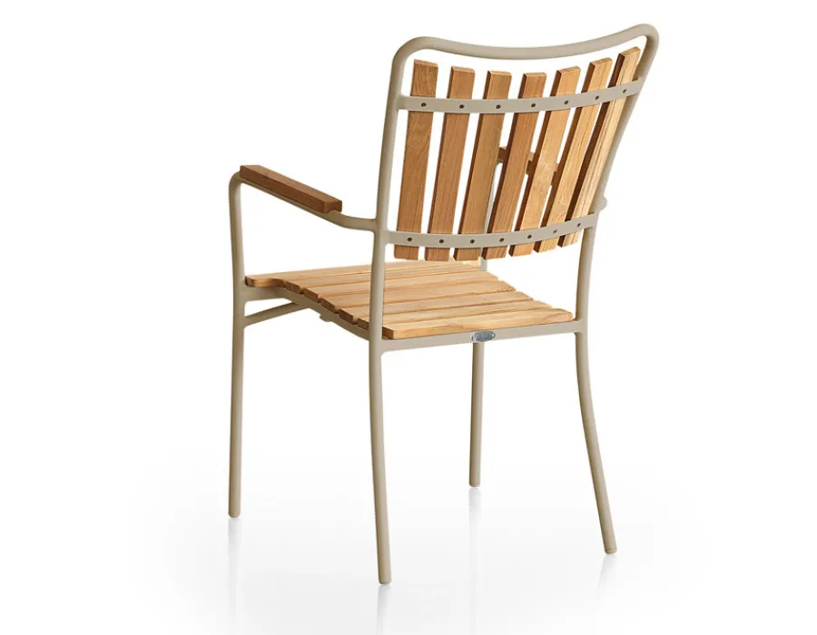 Havemøbelland DaneLine Eva Teak Havemøbelsæt - Ø110 cm - Latte