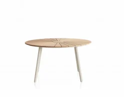 Havemøbelland DaneLine Eva Teak Havemøbelsæt - Ø110 cm - Latte