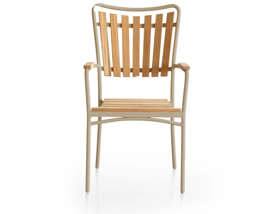 Havemøbelland DaneLine Eva Teak Havemøbelsæt - Ø130 cm - Latte