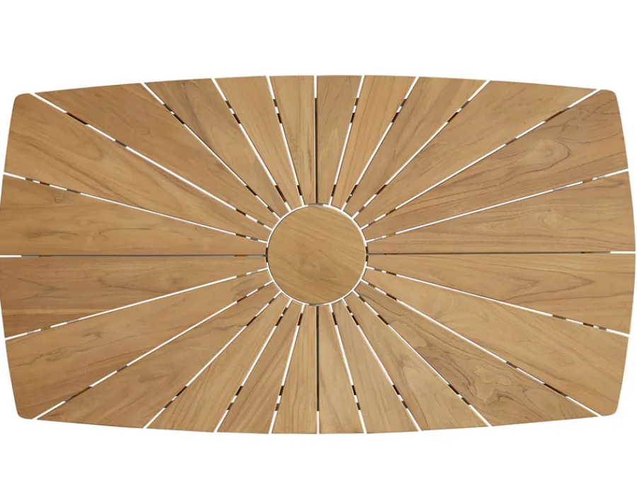 Havemøbelland DaneLine Eva Teak Havemøbelsæt m/4 stole - 90x160 cm - Latte