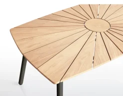 Havemøbelland DaneLine Eva Teak Havemøbelsæt m/bænk+2 stole - 90x160 cm - Grå