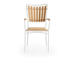 Havemøbelland DaneLine Eva Teak Havemøbelsæt m/bænk+2 stole - 90x160 cm - Hvid