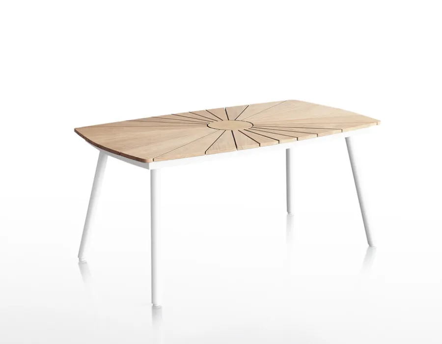 Havemøbelland DaneLine Eva Teak Havemøbelsæt m/bænk+2 stole - 90x160 cm - Hvid