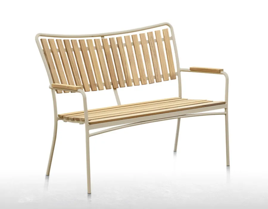 Havemøbelland DaneLine Eva Teak Havemøbelsæt m/bænk+2 stole - 90x160 cm - Latte