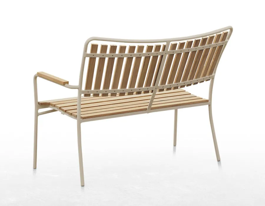 Havemøbelland DaneLine Eva Teak Havemøbelsæt m/bænk+2 stole - 90x160 cm - Latte