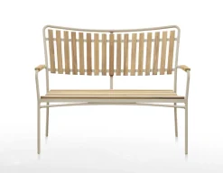 Havemøbelland DaneLine Eva Teak Havemøbelsæt m/bænk+2 stole - 90x160 cm - Latte