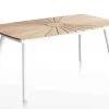 Havemøbelland DaneLine Eva Teak Ovalt Havebord - 90x160 cm - Hvid