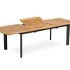 Havemøbelland Dina Alu/Teak udtræksbord - 100x200/280 cm