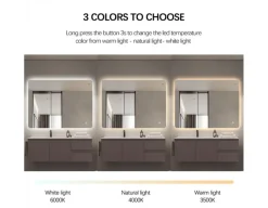 Havemøbelland Dorado Spejl - m/LED - 100x75 cm