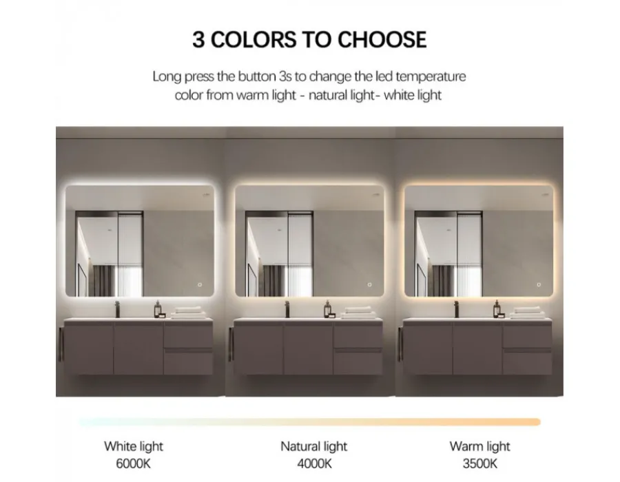 Havemøbelland Dorado Spejl - m/LED - 120x75 cm