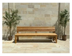 Havemøbelland Duncan Plankebænk m/ryglæn - 240 cm