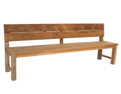 Havemøbelland Duncan Plankebænk m/ryglæn - 240 cm