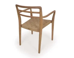 Havemøbelland Duri Teak Havestol m/armlæn - m/fletsæde