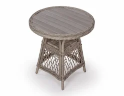 Havemøbelland Enø Lys Grå Cafébord - Ø 70 cm