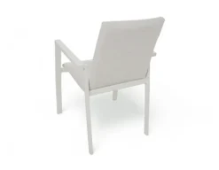 Havemøbelland Fanø Fejø Keramik Havemøbelsæt - 90x195 cm - Gråhvid/Beige