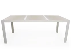 Havemøbelland Fanø Fejø Keramik Havemøbelsæt - 90x195 cm - Gråhvid/Beige