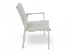Havemøbelland Fanø Fejø Keramik Havemøbelsæt - 90x195 cm - Gråhvid/Beige