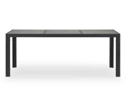 Havemøbelland Fanø Geneve Keramik Havemøbelsæt - 90x195 cm - Sort/grå