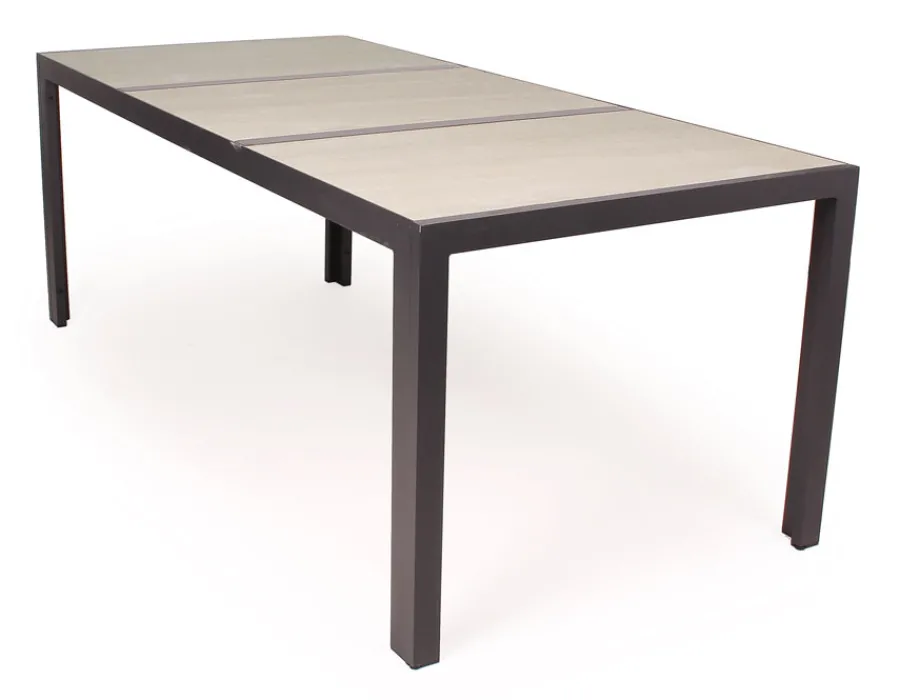 Havemøbelland Fanø Keramik Havebord - 90x195 cm - Beige