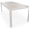 Havemøbelland Fanø Keramik Havebord - 90x195 cm - Gråhvid/Beige