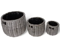 Havemøbelland Fletkurv - Kubu Naturrattan - Ø32 cm