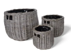 Havemøbelland Fletkurv - Kubu Naturrattan - Ø42 cm