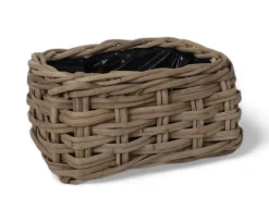 Havemøbelland Fletkurv - Kubu Naturrattan - 32x50 cm