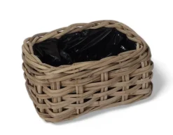 Havemøbelland Fletkurv - Kubu Naturrattan - 32x50 cm