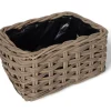 Havemøbelland Fletkurv - Kubu Naturrattan - 46x64 cm