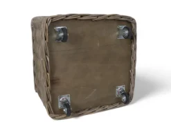 Havemøbelland Fletkurv m/hjul - Kubu Naturrattan - 62x62 cm