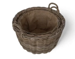 Havemøbelland Fletkurv - Naturrattan - Ø44 cm