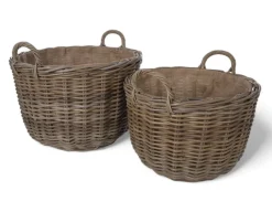 Havemøbelland Fletkurv - Naturrattan - Ø53 cm