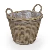 Havemøbelland Fletkurv - Naturrattan - Ø:35 cm