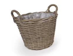 Havemøbelland Fletkurv - Naturrattan - Ø:40 cm