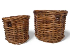 Havemøbelland Fletkurv - Naturrattan - Ø:46 cm